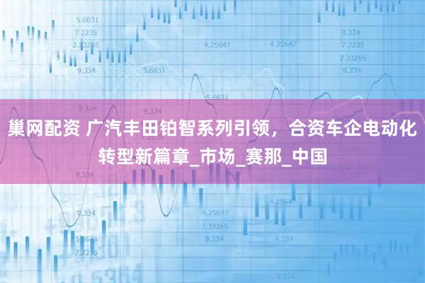 巢网配资 广汽丰田铂智系列引领，合资车企电动化转型新篇章_市场_赛那_中国